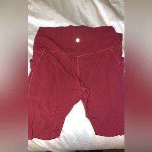 Red Lululemon Leggings